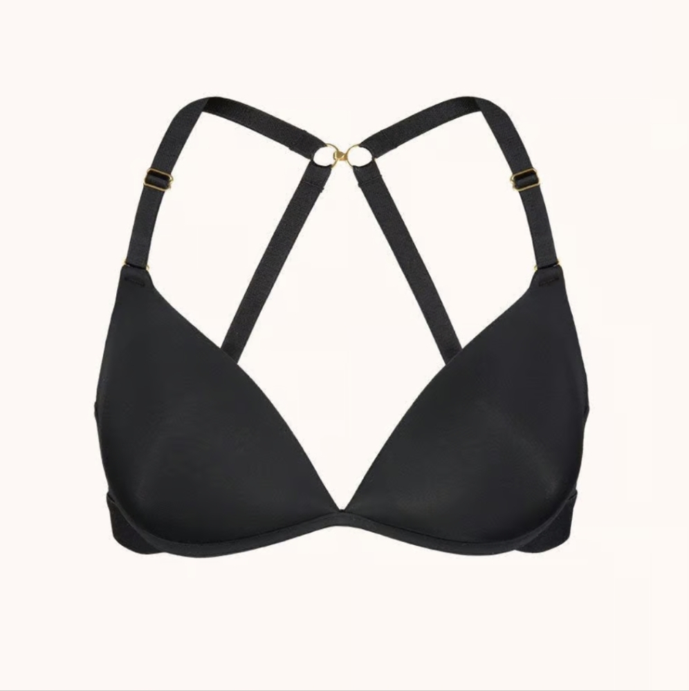 Lively, The Deep V No-Wire Push-Up, 38C, Jet Black
